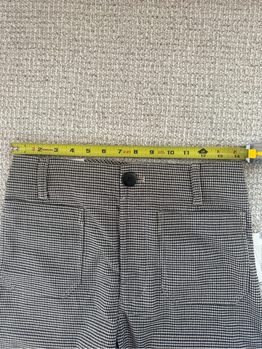 Maeve Black and Cream Wide-Leg Houndstooth Pants - Picture 8 of 8